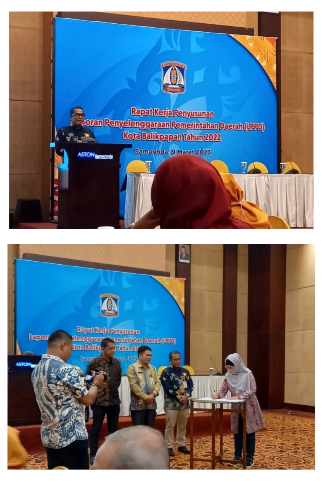 Penandatanganan Nota Kesepahaman dan Rapat Kerja Penyusunan Laporan Penyelenggaraan Pemerintah Daerah (LPPD) Kota Balikpapan Penandatanganan Nota Kesepahaman dan Rapat Kerja Penyusunan Laporan Penyelenggaraan Pemerintah Daerah (LPPD) Kota Balikpapan