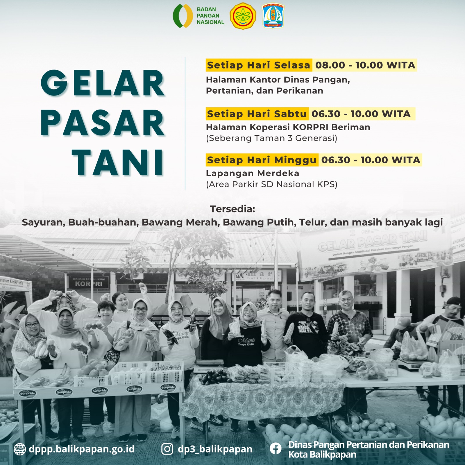 Gelar Pasar Tani Kota Balikpapan