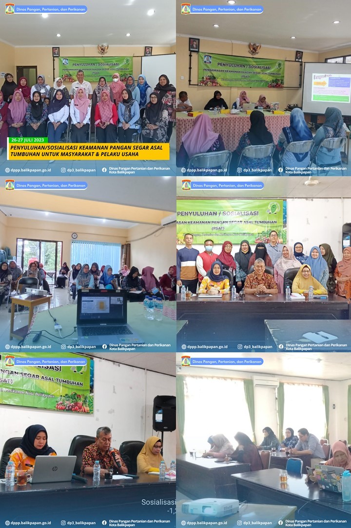 Penyuluhan/Sosialisasi Keamanan Pangan Segar Asal Tumbuhan (PSAT) untuk Masyarakat dan Pelaku Usaha Penanganan PSAT Penyuluhan/Sosialisasi Keamanan Pangan Segar Asal Tumbuhan (PSAT) untuk Masyarakat dan Pelaku Usaha Penanganan PSAT