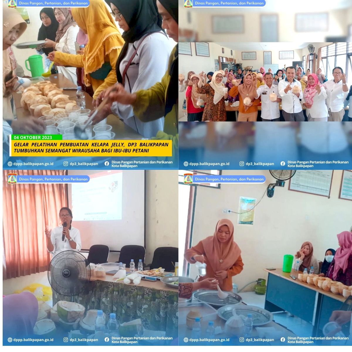 Gelar Pelatihan Pembuatan Kelapa Jelly, DP3 Balikpapan Tumbuhkan Semangat Wirausaha Bagi Ibu-Ibu Petani Gelar Pelatihan Pembuatan Kelapa Jelly, DP3 Balikpapan Tumbuhkan Semangat Wirausaha Bagi Ibu-Ibu Petani