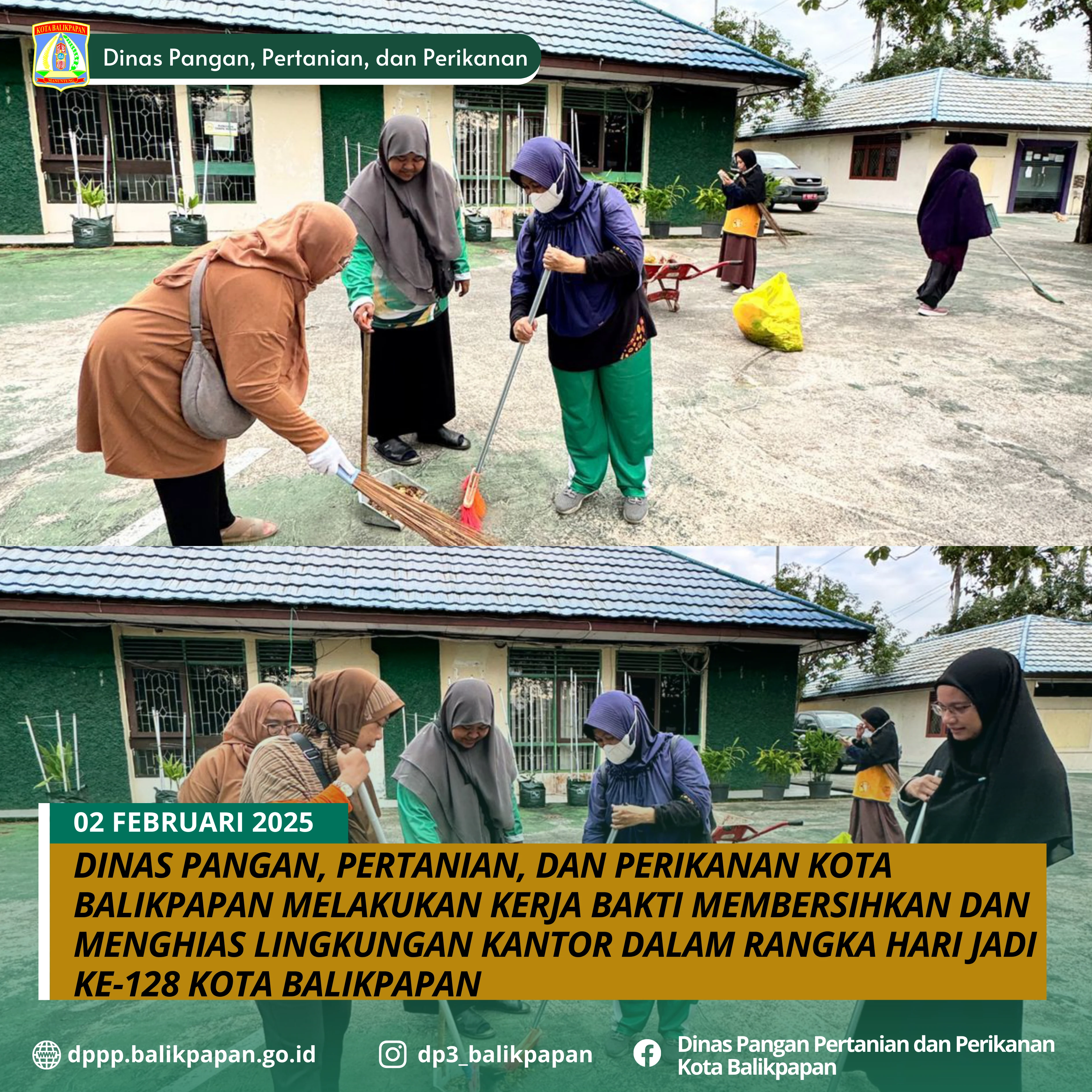 DPPP Kota Balikpapan Melakukan Kerja Bakti dalam rangka Hari Jadi ke-128 Kota Balikpapan DPPP Kota Balikpapan Melakukan Kerja Bakti dalam rangka Hari Jadi ke-128 Kota Balikpapan