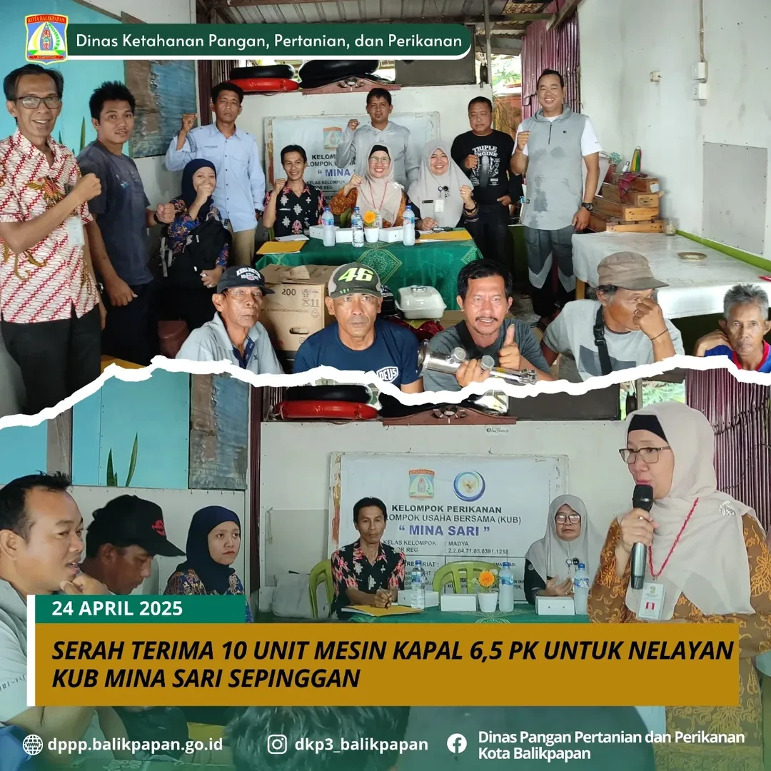 Serah Terima 10 Unit Mesin Kapal 6,5 PK untuk Nelayan KUB Mina Sari Sepinggan Serah Terima 10 Unit Mesin Kapal 6,5 PK untuk Nelayan KUB Mina Sari Sepinggan